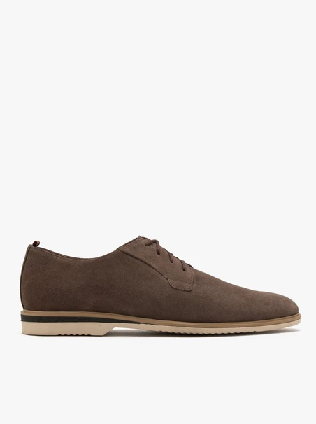 Grau-braune Herren-Halbschuhe