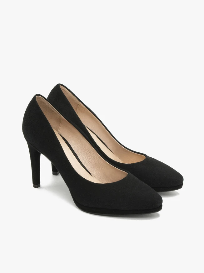 Schwarze Stiletto-Pumps
