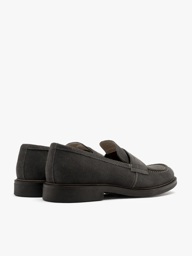 Gray men’s loafers
