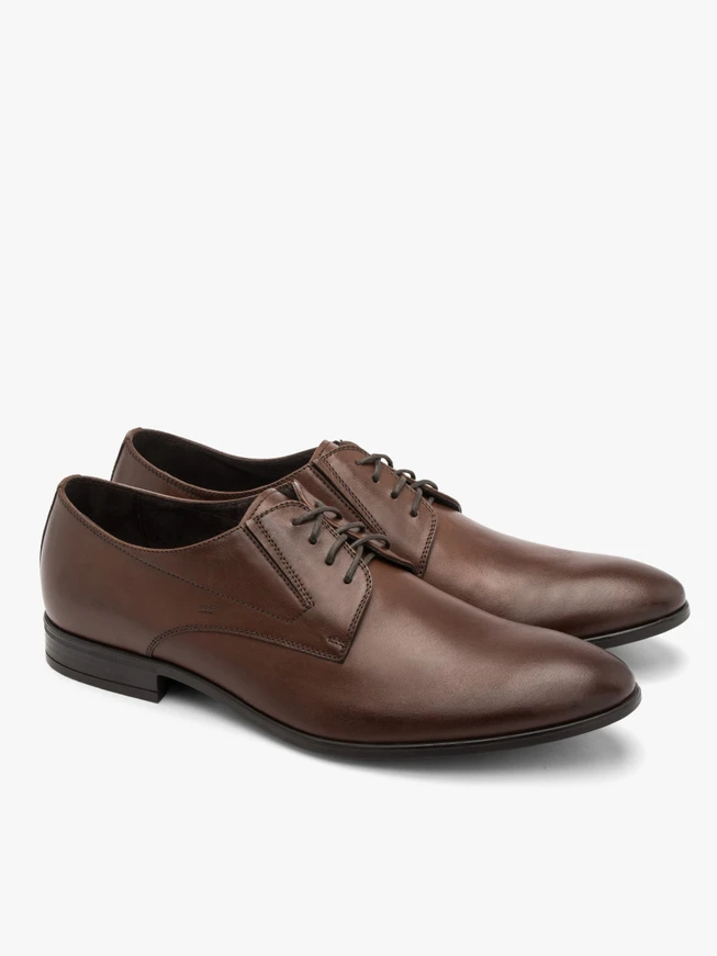 Dunkelbraune Herrenhalbschuhe