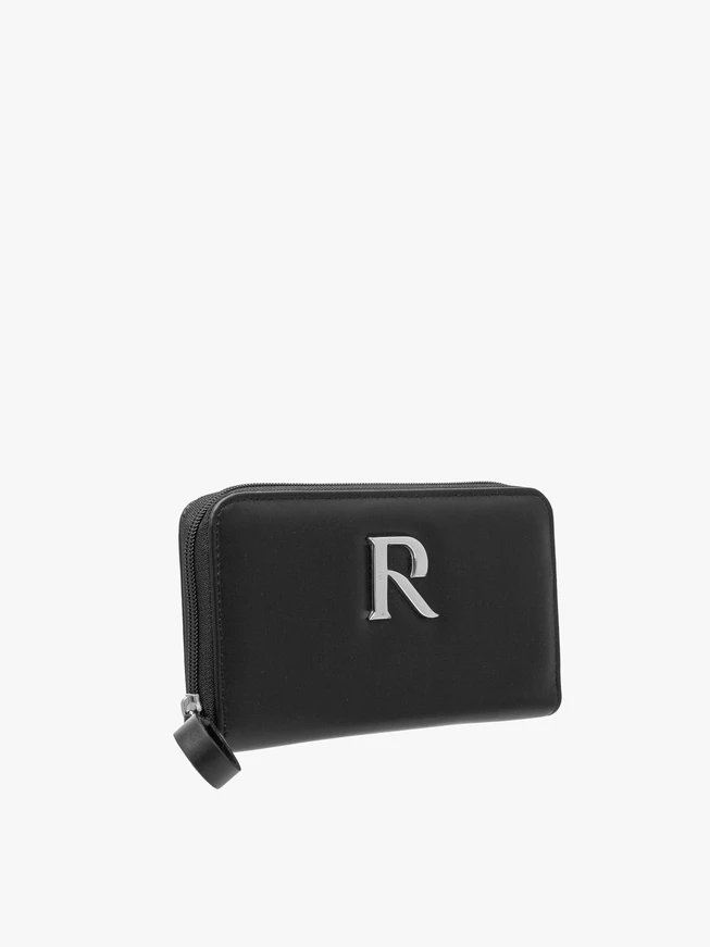 Black women’s wallet with silver details