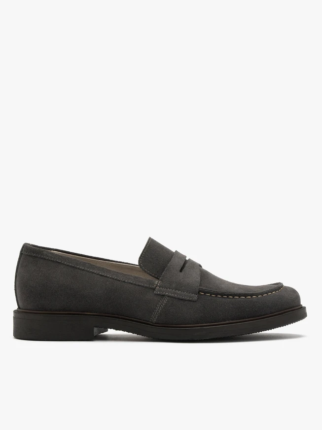 Gray men’s loafers