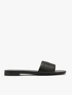 Schwarze Damen-Flip-Flops mit flacher Sohle