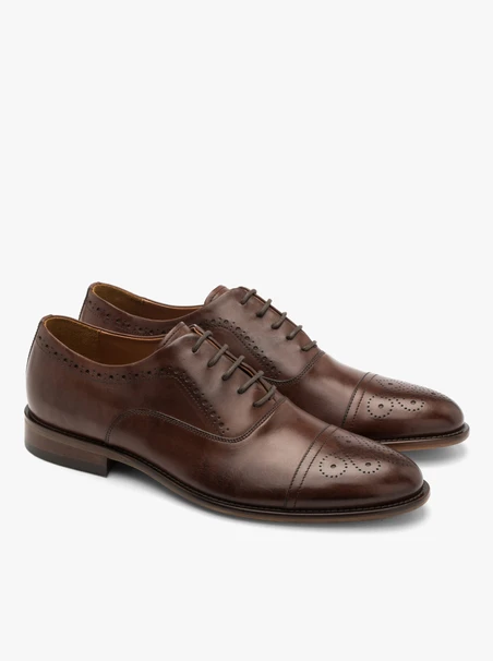 Braune Brogues für Männer