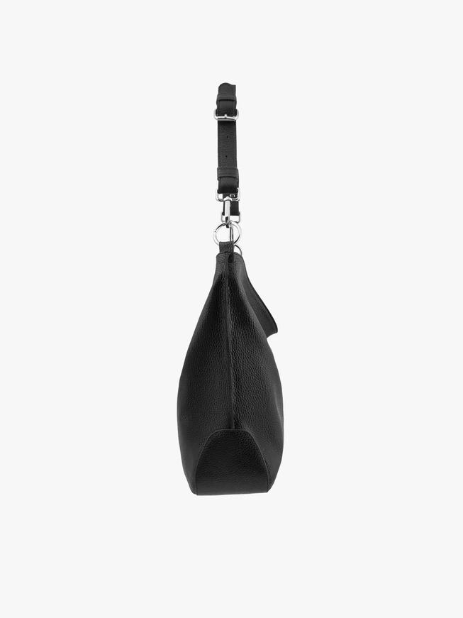 Schwarze packbare Handtasche für Frauen