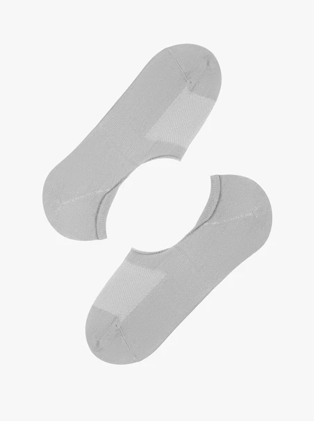 Gray cotton ankle socks