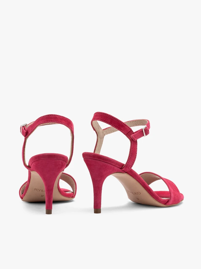 Fuchsia stiletto sandals