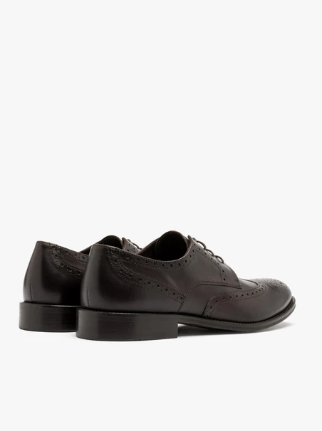 Dunkelbraune Brogues für Männer