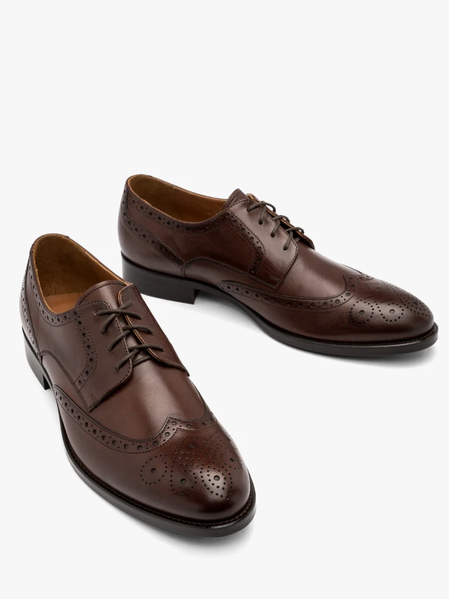 Braune Brogues für Männer