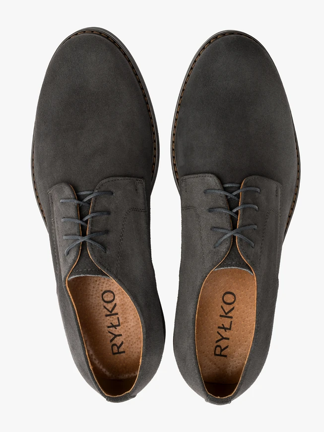 Graue Halbschuhe für Männer