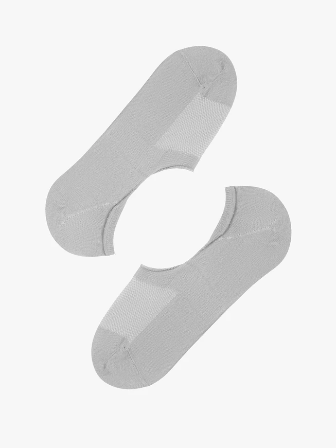 Gray cotton ankle socks