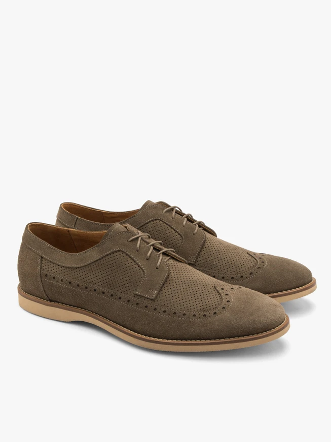 Herren Brogues in Oliv