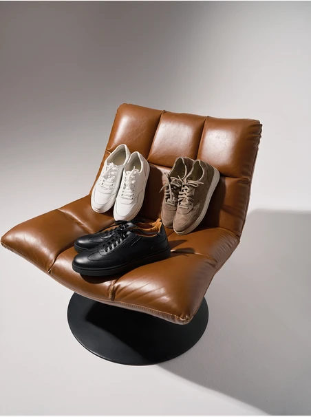 Gray-beige men’s shoes