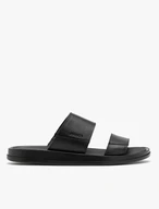 Schwarze Herren-Flip-Flops mit geprägtem Logo