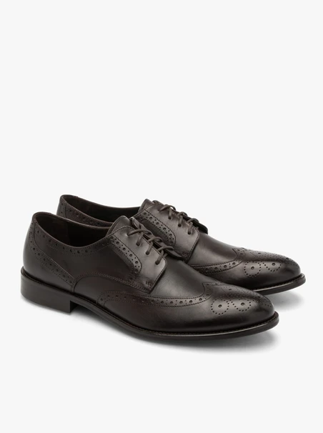 Dunkelbraune Brogues für Männer