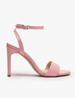 Rosa hohe Stiletto-Sandale
