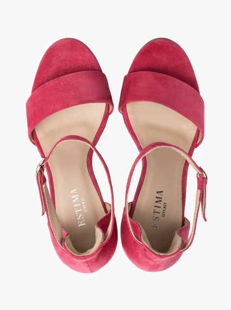 Fuchsia stiletto sandals