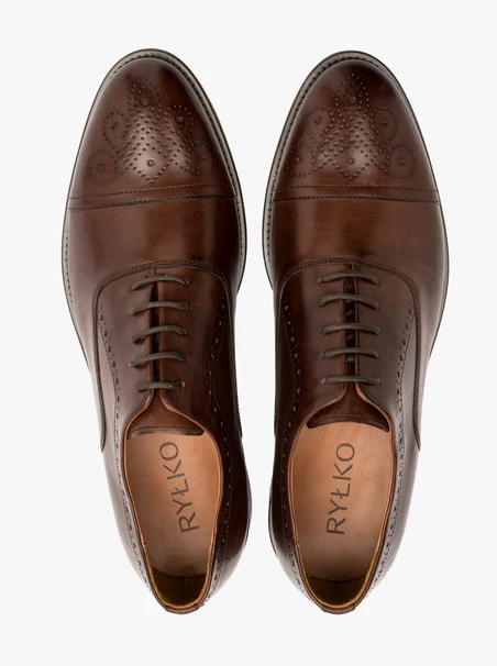 Braune Brogues für Männer