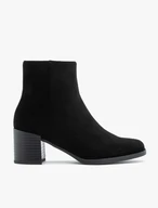Schwarze Velourslederstiefel