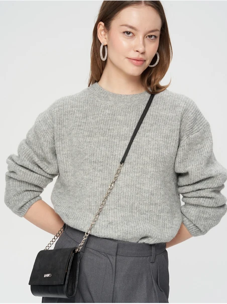 Kleine schwarze Clutch-Tasche