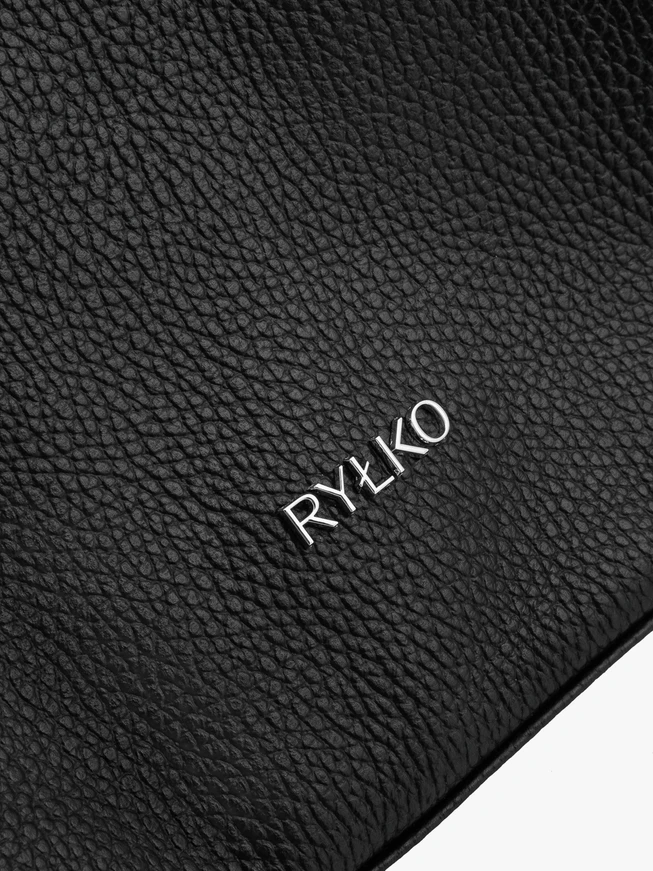 Schwarze packbare Handtasche für Frauen