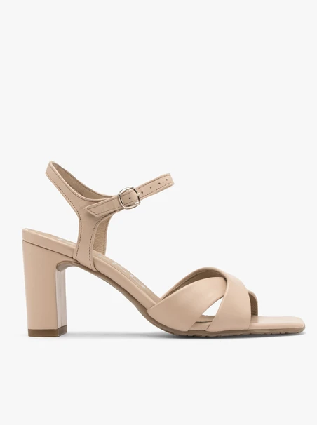 Light beige heeled sandals