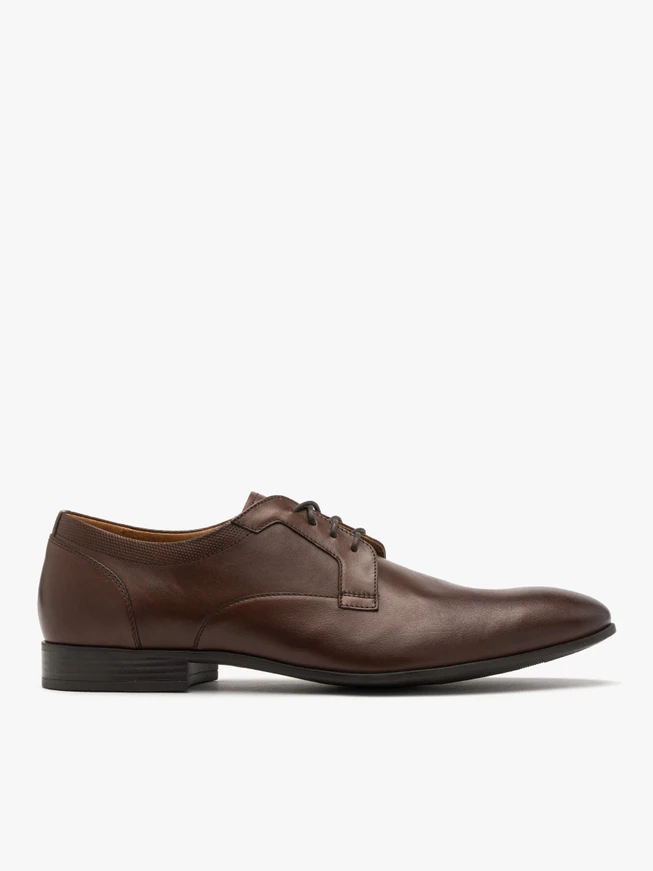 Dunkelbraune Herrenhalbschuhe