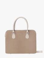 Beige laptop/tablet bag