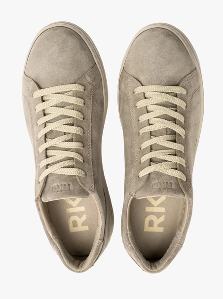 Olivefarbene Herrenhalbschuhe