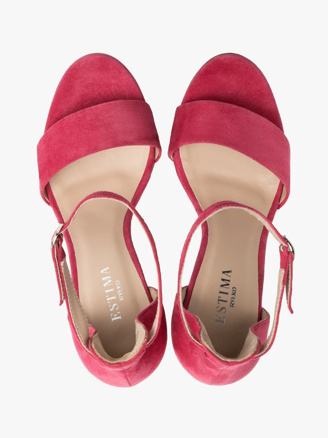 Fuchsia stiletto sandals