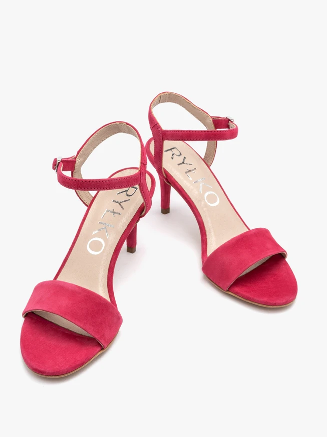 Fuchsia stiletto sandals