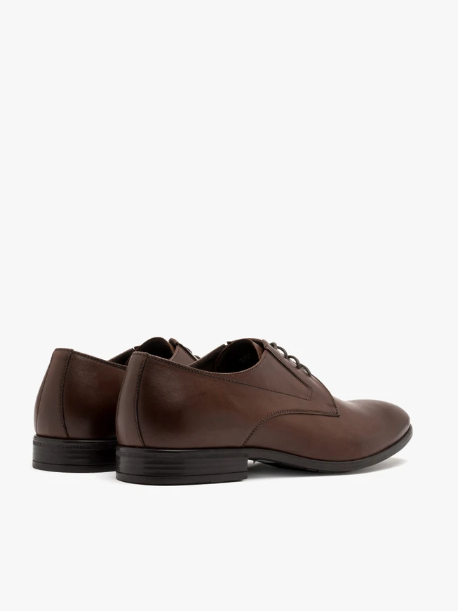 Dunkelbraune Herrenhalbschuhe