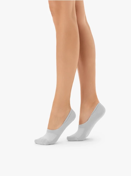 Gray cotton ankle socks