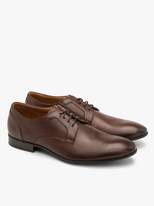 Dunkelbraune Herrenhalbschuhe