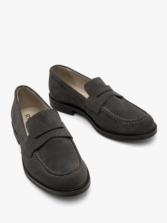 Gray men’s loafers