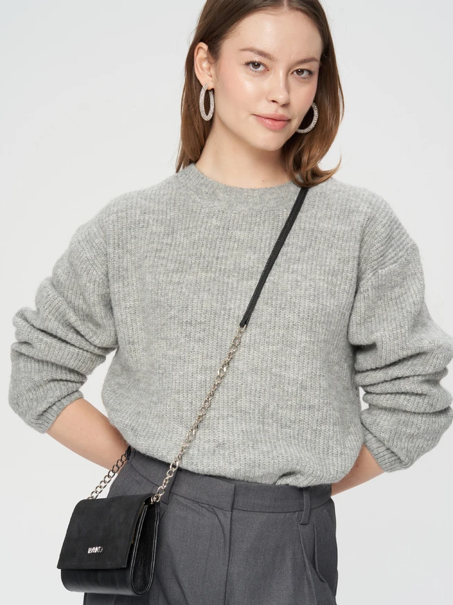 Kleine schwarze Clutch-Tasche