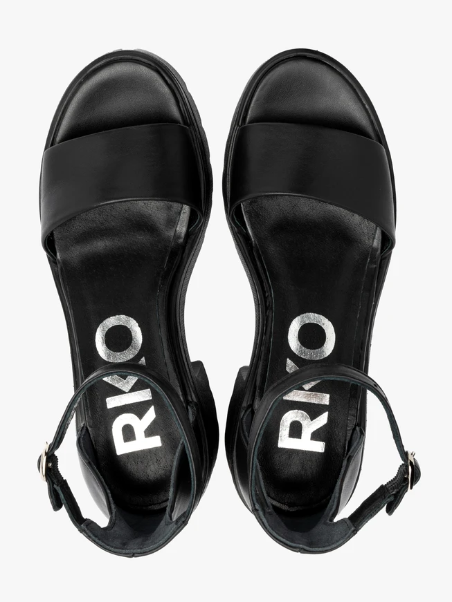 Chunky black women’s sandals
