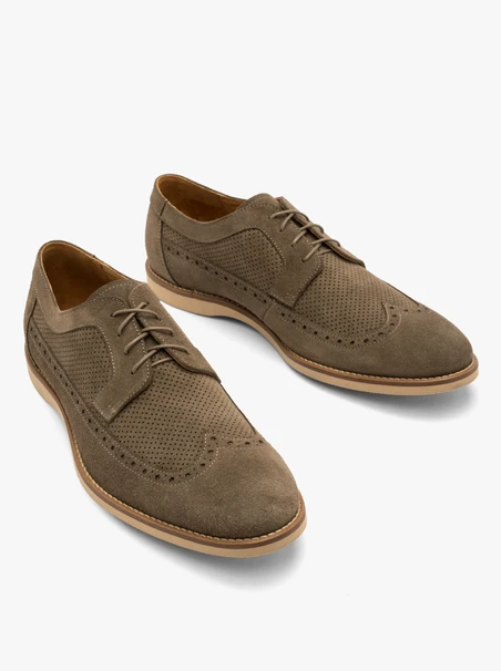 Herren Brogues in Oliv
