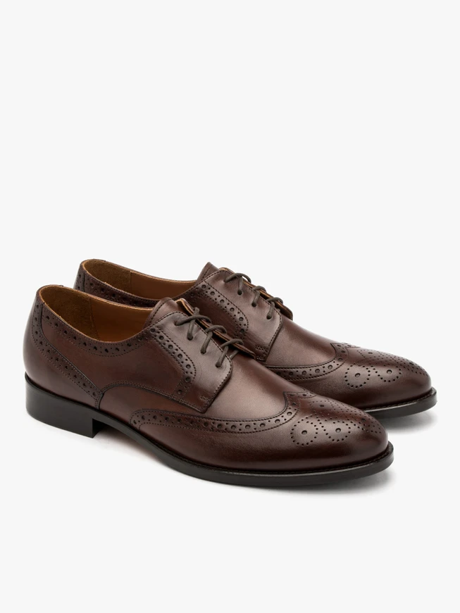Braune Brogues für Männer