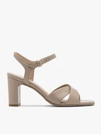 Beige heeled sandals