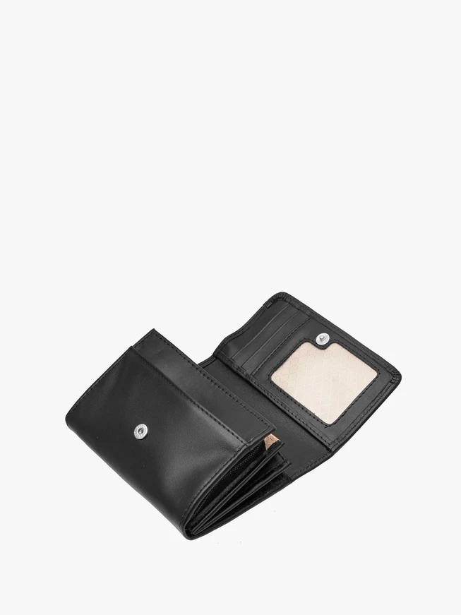 Black women’s wallet with silver details
