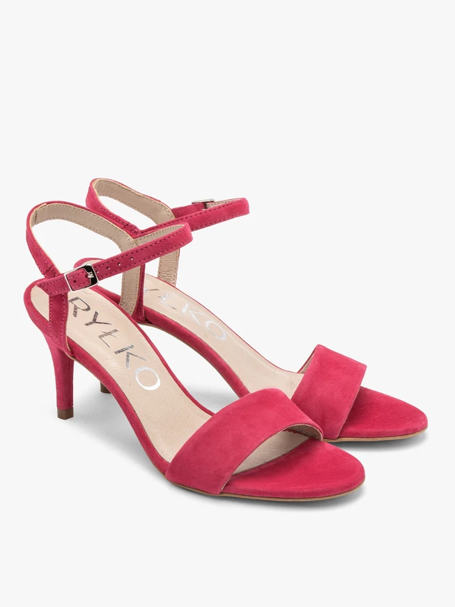 Fuchsia stiletto sandals