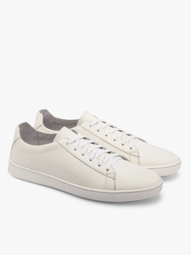 Weiße Herren-Halbschuhe im Sport-Stil
