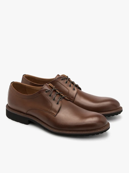 Brauner leichter Halbschuh für Männer