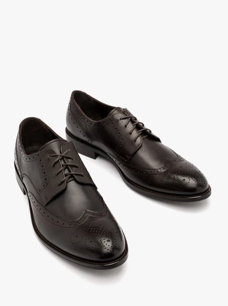 Dunkelbraune Brogues für Männer
