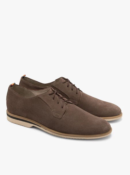Grau-braune Herren-Halbschuhe