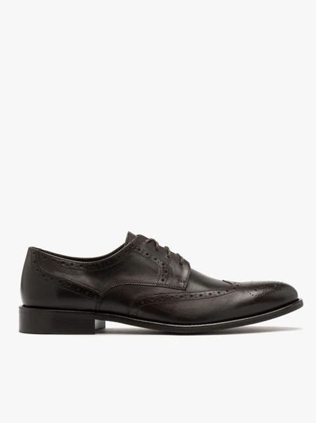 Dunkelbraune Brogues für Männer