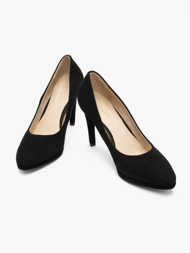 Schwarze Stiletto-Pumps
