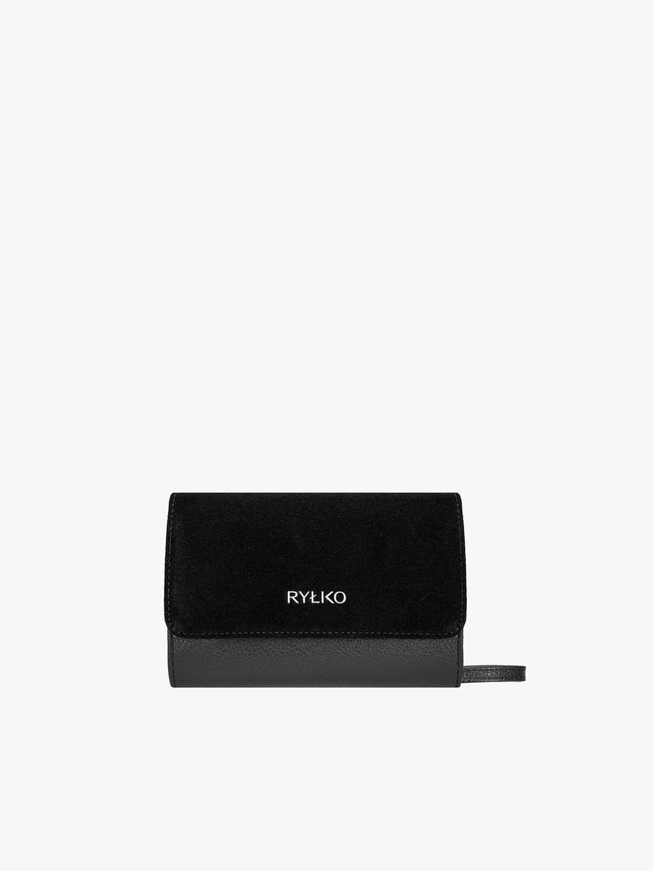 Kleine schwarze Clutch-Tasche