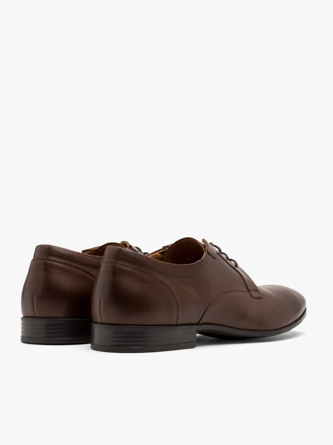 Dunkelbraune Herrenhalbschuhe